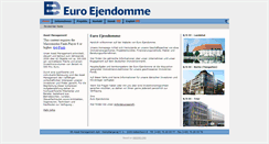 Desktop Screenshot of euroejendomme.de