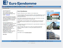 Tablet Screenshot of euroejendomme.de